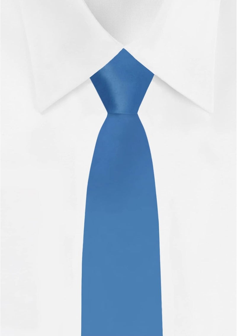 Jacob Alexander Boy's 11" Pretied Solid Color Zipper Tie - Image 2